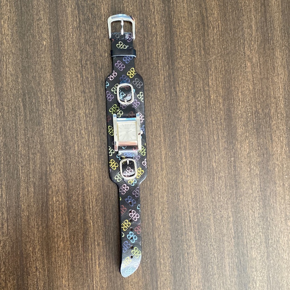 Guess leather watch y2k
